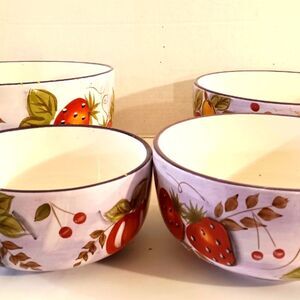 Vintage Gibson Fruit Grove Elite Nesting Serving Bowls